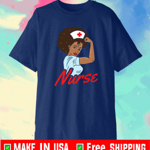 Black Afro Pride Nurse Shirt