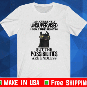 Toothless i’m currently unsupervised i know it freaks me out too Shirt