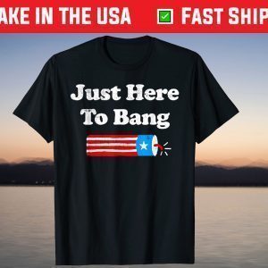 4th Of July 2021 Just Here To Bang T-Shirt