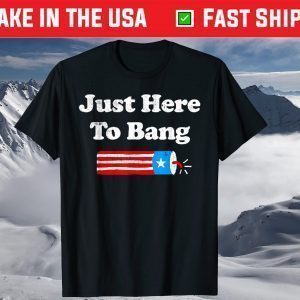 4th Of July 2021 Just Here To Bang T-Shirt