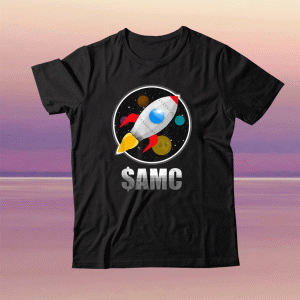 $AMC Go To The Moon AMC Stock Rocket Tee Shirt