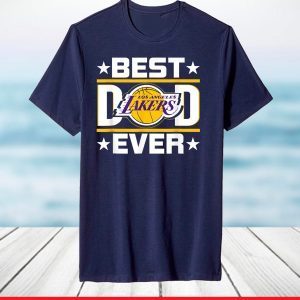 Best Lakers Dad Ever Fathers Day T-Shirt