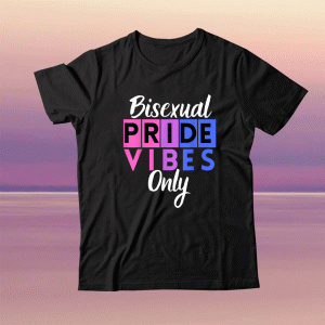 Bisexual Pride Vibes Only LGBTQIA Tee Shirt