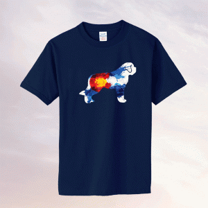 Flag Colorado Saint Bernard Dog Rocky Mountain T-Shirt