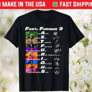 2021 Fast and Furious 9 Signatures Movie Shirts