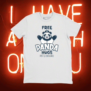 Free Panda Hugs Cute Panda Baseball For Lovers Tee Shirt