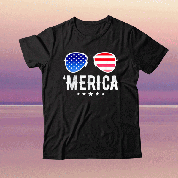 Funny 4th July American Flag Boys Patriotic Fourth Tee Shirt