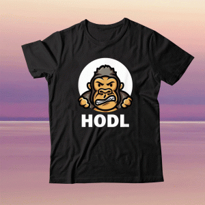 HODL Chill Gorilla Gang AMC GME Ape Meme Superstonk Stonk Tee Shirt