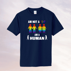HUMAN No LGBT Flag Gay Pride Month Rainbow No Lesbian Tee Shirt
