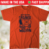 Hop On the Orange Wagon Houston Baseball Tee Shirt