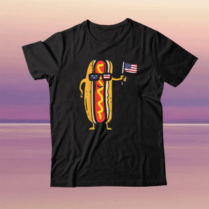 Funny Hotdog Sunglasses American Flag USA 4th Of July Fourth T-Shirt