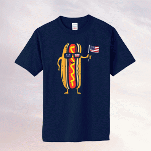 Funny Hotdog Sunglasses American Flag USA 4th Of July Fourth T-Shirt