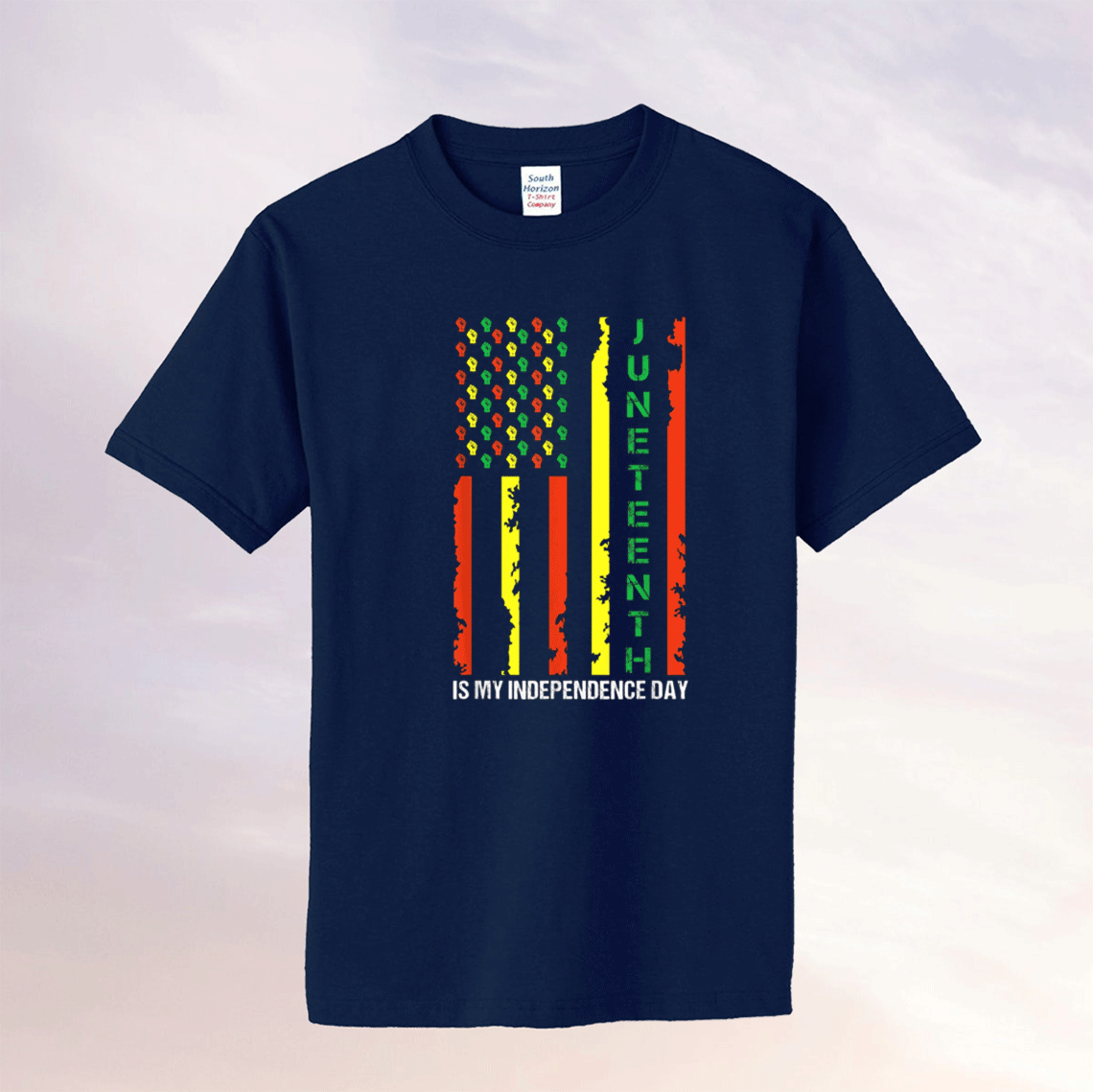 Juneteenth is My Independence Day Juneteenth Black Afro Flag Tee Shirt