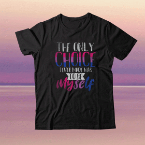 LGBT Bi Pride Proud Bisexual Bisexuality Flag Gift Bisexual Tee Shirt