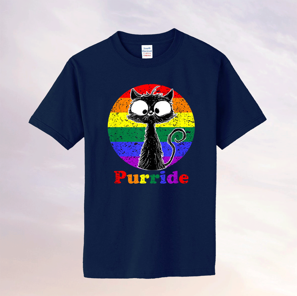 LGBT Cat Lovers Purride Flag Gay Pride Month LGBTQ Tee Shirt