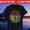 Legend Since July 2009 10th Birthday Fingerprint birthday Us 2021 TShirt