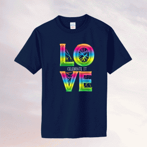 Retro Love Celebrate It Cool Gay Pride TShirt
