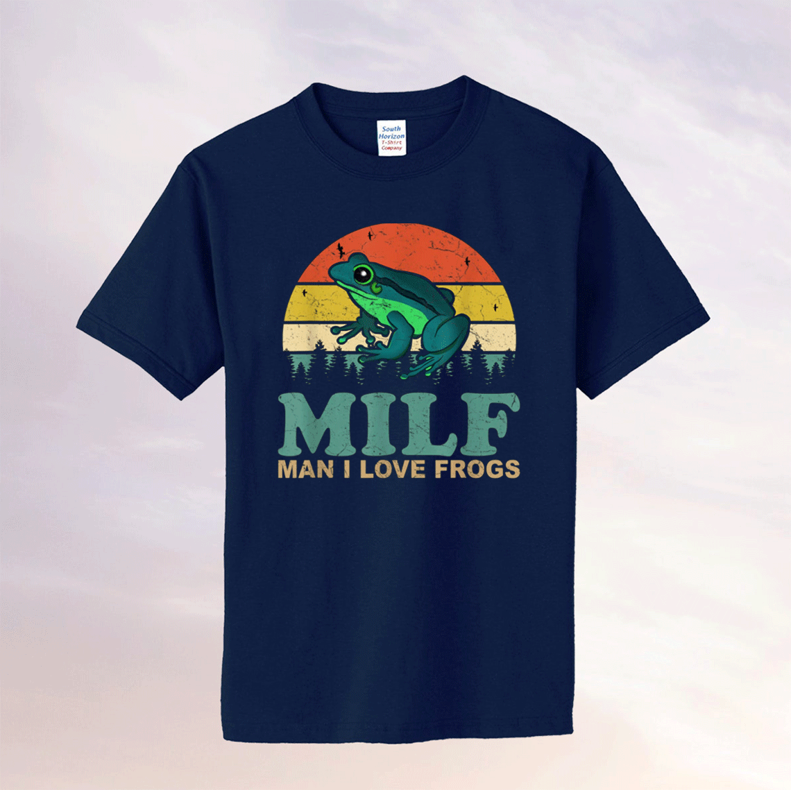 MILF Man I Love Frogs Funny Saying Frog Amphibian Lovers Tee Shirt