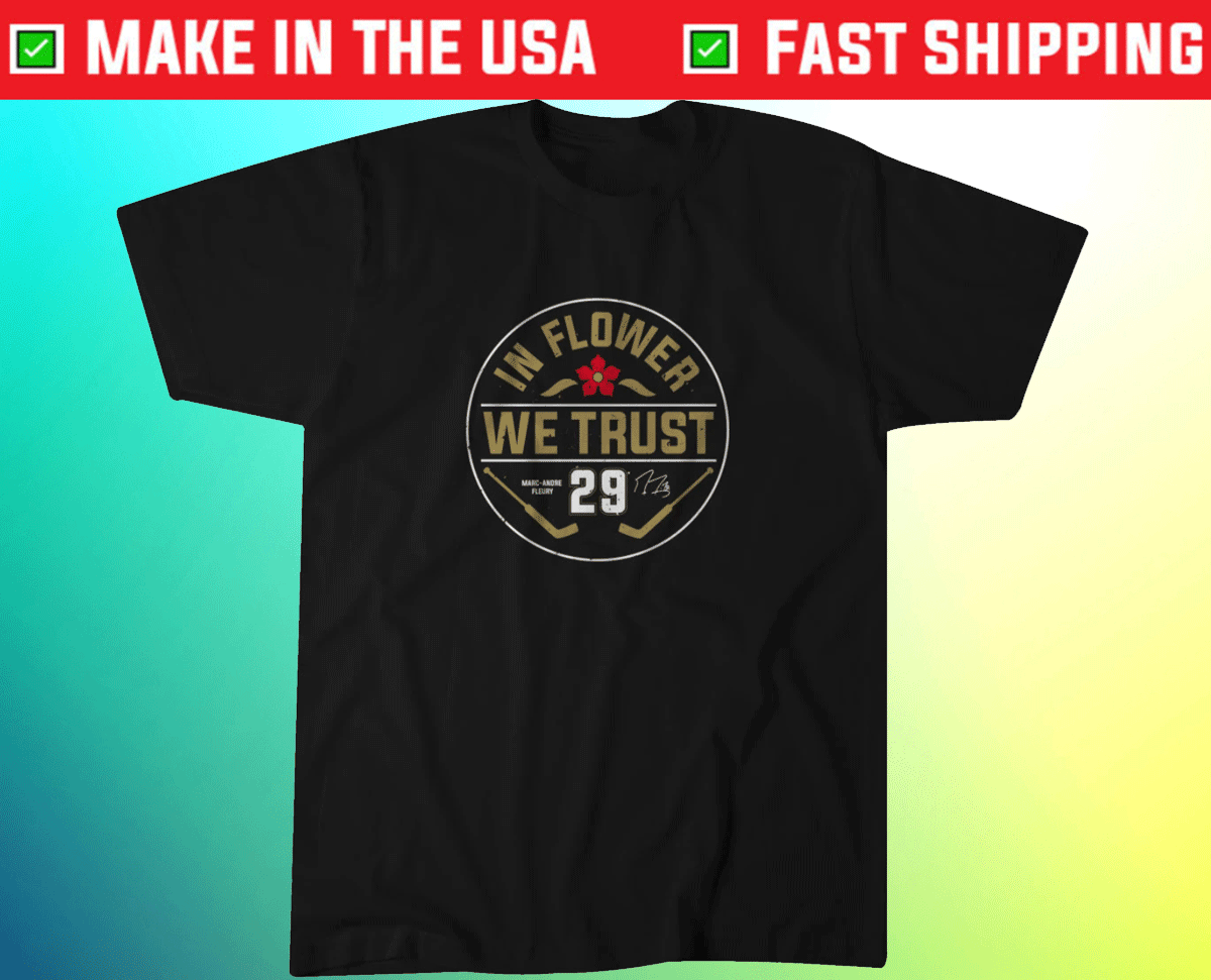 Marc-André Fleury In Flower We Trust Tee Shirt