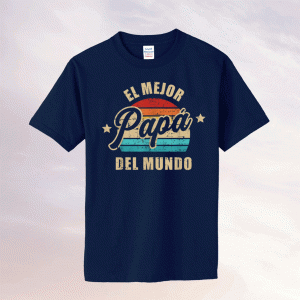 El mejor papá del mundo para dia del padre vintage T-Shirt