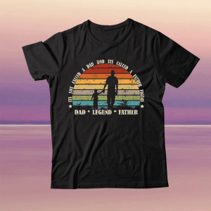 Mens VINTAGE Style ITS NOT A DAD BOD IT’S A FATHER FIGURE Tee Shirt