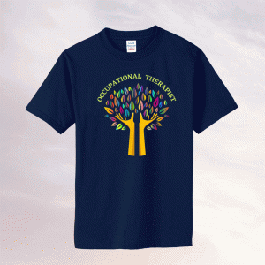 Occupational Therapist OT Therapy Special Needs Rainbow Tree 2021 T-Shirt
