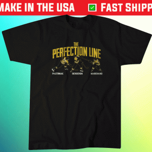 Pastrnak Bergeron and Marchand Perfection Line Tee Shirt