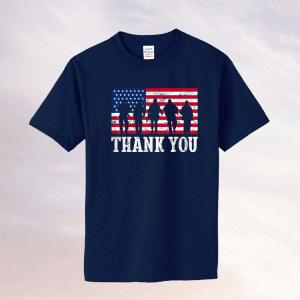 Patriotic American Flag Thank You 2021 TShirt