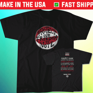 Protect Our Freedom to Vote Rock the Vote Tee Shirt