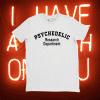 Psychedelic Research Department Funny Psychedelic Tee Shirt