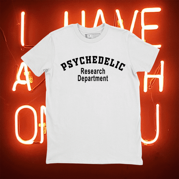 Psychedelic Research Department Funny Psychedelic Tee Shirt