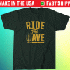 Ride The Wave Surf Oakland Oakland Baseball Tee Shirt