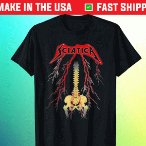 Sciatica Skeleton Metal Tee Shirt