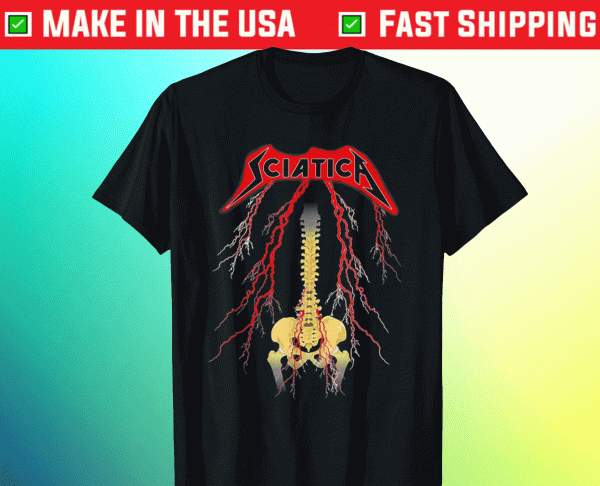 Sciatica Skeleton Metal Tee Shirt