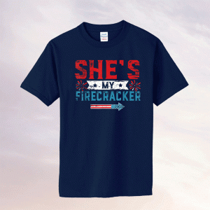 She's My Firecracker His And Hers 4th July Matching Tee Shirt