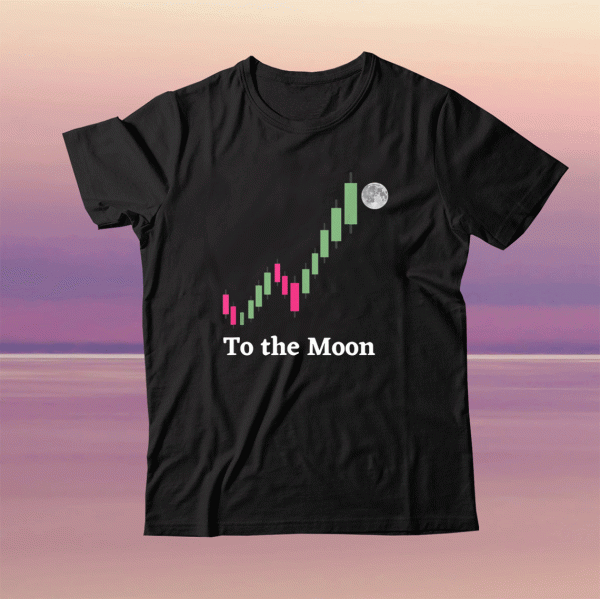 Stocks Market Trading Bulls To The Moon Tee Shirt