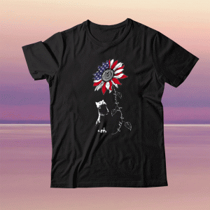 Sunflower 4th of July Patriotic Faith Family Freedom Tee Shirt