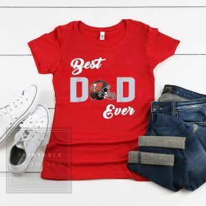 Tampa Bay Fan Buccaneers Best Dad Ever Fathers Day T-Shirt