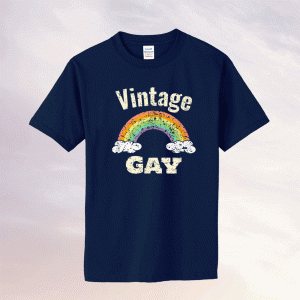 Vintage Gay LGBT Retro Gay Pride Month Funny LGBTQ Tee Shirt