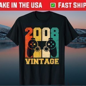 13 Years Old Vintage 2008 Video Game 13th Birthday Tee Shirts