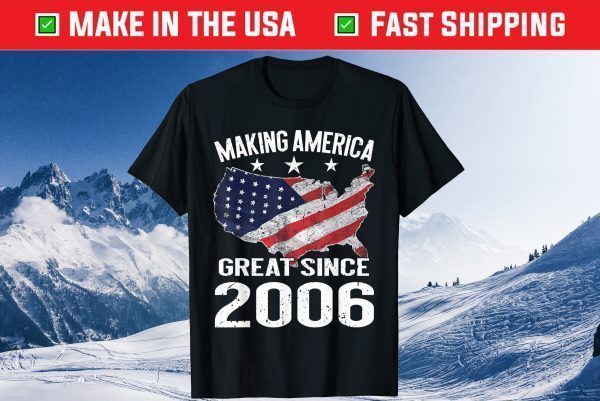 15th Birthday Making America Great Since 2006 USA Classic T-Shirt
