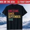 21st Birthday September 1998 21 Years old Awesome Tee Shirts