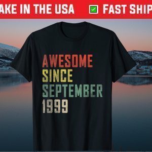 22th Birthday Awesome Since September 1999 Classic T-Shirt