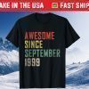 22th Birthday Awesome Since September 1999 Classic T-Shirt