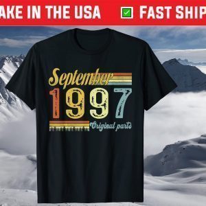 24th Birthday Vintage 1997 September T-Shirt
