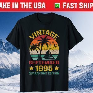 26th Birthday Vintage September 1995 Quarantine Edition Classic T-Shirt