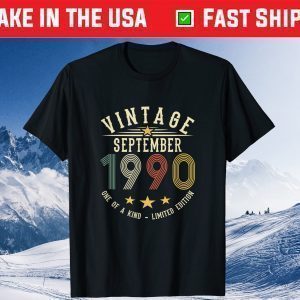 31 Years Old Retro Birthday Vintage September 1990 Classic T-Shirt