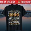 31 Years Old September 1990 Awesome 31st Birthday Classic T-Shirt