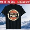32 Years Old 32nd Birthday Vintage 1989 Tee Shirts