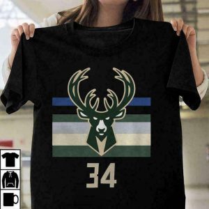 34 Giannis Antetokounmpo Milwaukee Bucks 2021 Shirt